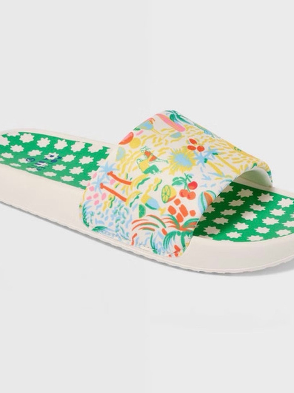 NEW Roller rabbit for target Printed Floral Slide Sandal shoes slides size 7 8 🌺
